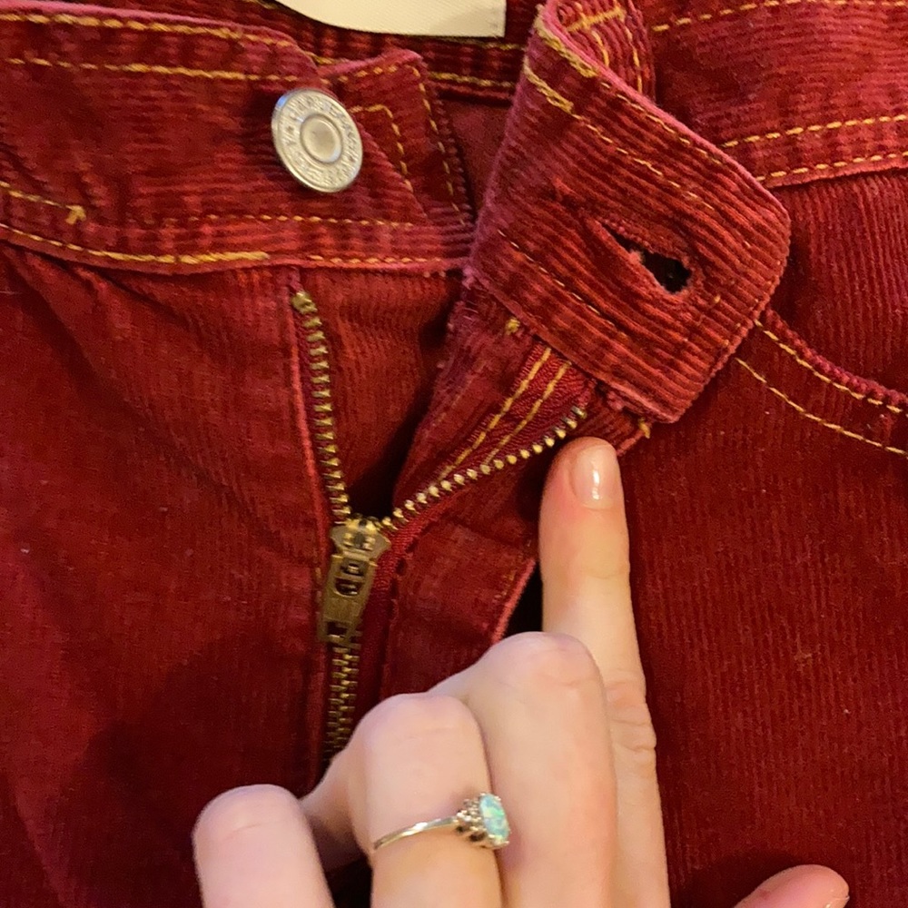 FREE* Red corduroy GAP skirt - Picture 4 of 5